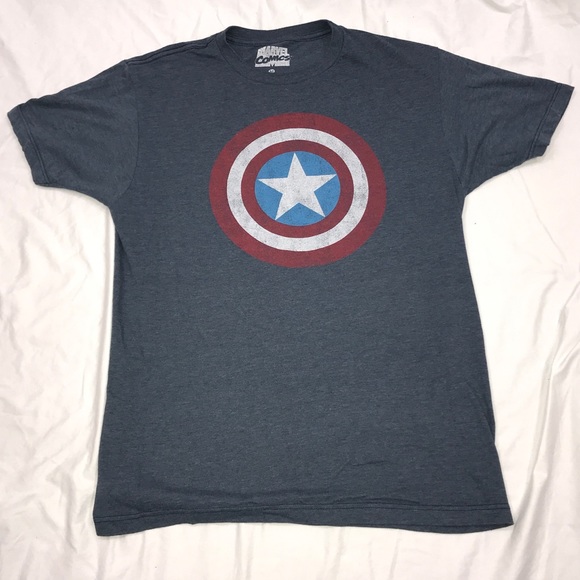 Marvel Other - Captain America Marvel Comics Heather Blue Medium